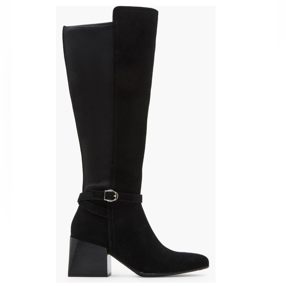 Blondo Twyla Waterproof Knee‎ High Suede Leather Boot, Black, Size 7, NWT